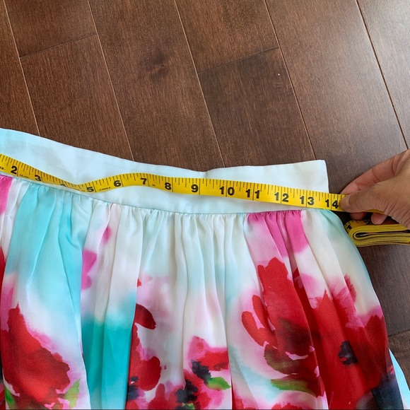 Kate Spade New York Madison Avenue Collection Avalon Silk Floral Pockets skirt - Picture 7 of 8